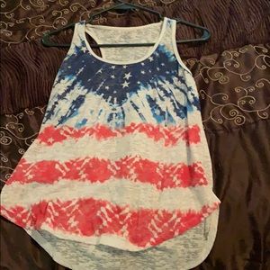 American flag tank top